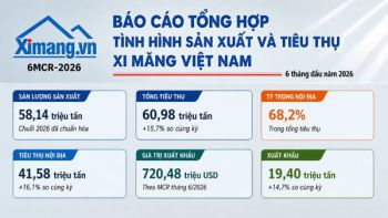 Xuất bản Báo cáo Tổng hợp sản xuất và tiêu thụ xi măng 6 tháng đầu năm 2026