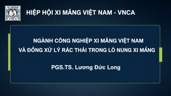 Đồng xử lý và phát thải trong ngành xi măng, hiện trạng và định hướng tương lai